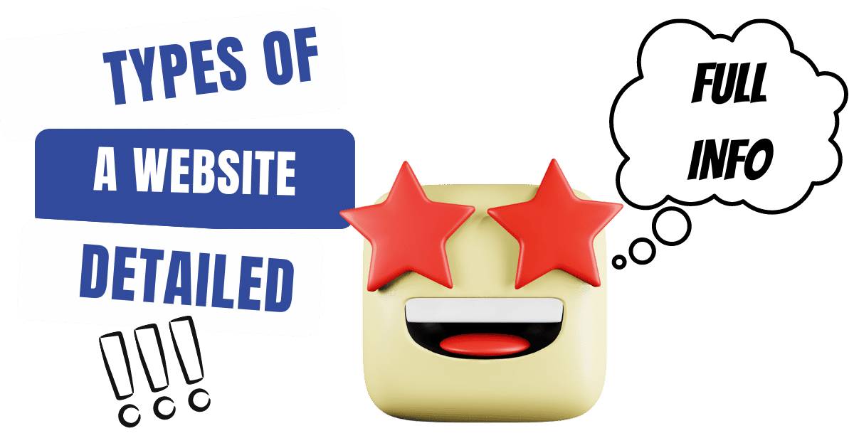 What are various types of websites?